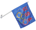 [Olympic USA Blue Car Flag]