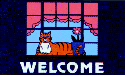 [Cat In Window Flag]