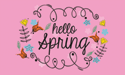 [Hello Spring Flag]