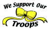 We Support Our Troops Bow 3x5' flag