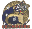 [1998 World Series Champs Cap Yankees Pin]