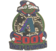 [2001 World Series Champs Globe Diamondbacks Pin]