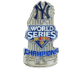 [2009 World Series Champs Trophy Yankees  Pin]