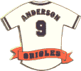 Orioles Brady Anderson Jersey pin