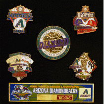 [2001 World Series Champs Diamondbacks 5 Pin Set]