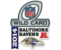 2014 Baltimore Ravens Wild Card pin