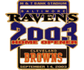 2003 Ravens Home Opener pin 2