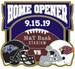 2019 Ravens Home Opener pin