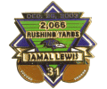 Jamal Lewis Milestone Pin 2066 Yards