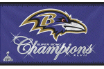 [Super Bowl 47 Champions Ravens Flag]