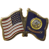 [U.S. & Idaho Flag Pin]