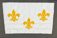 4x6' France - Fleur de Lis 3 white Double