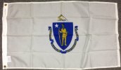 2x3' Massachusetts Nylon flag 